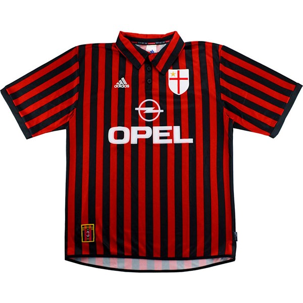 Thailandia Maglia AC Milan 1ª Retro 1999 2000 Rosso